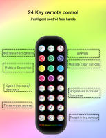 Lámpara de Pie RGB con Control Remoto de Aplicación, Proyección de Arco Iris, Luz de Atenuador y Transmisión en Vivo - details 15