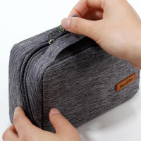 Bolsa De Maquillaje Para Viaje Impermeable Organizador De Belleza Para Hombres Y Mujeres Estuche Neceser De Cosméticos Casual Tamaño Compacto - details 3