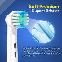 Cabezales de recambio para cepillos de dientes eléctricos profesionales, recambio de cabezales Precision Clean Brush compatible con 7000/Pro 1000/9600/ 5000/3000/8000 (pack de 16), mediano, blanco,Envío rápido - details 3