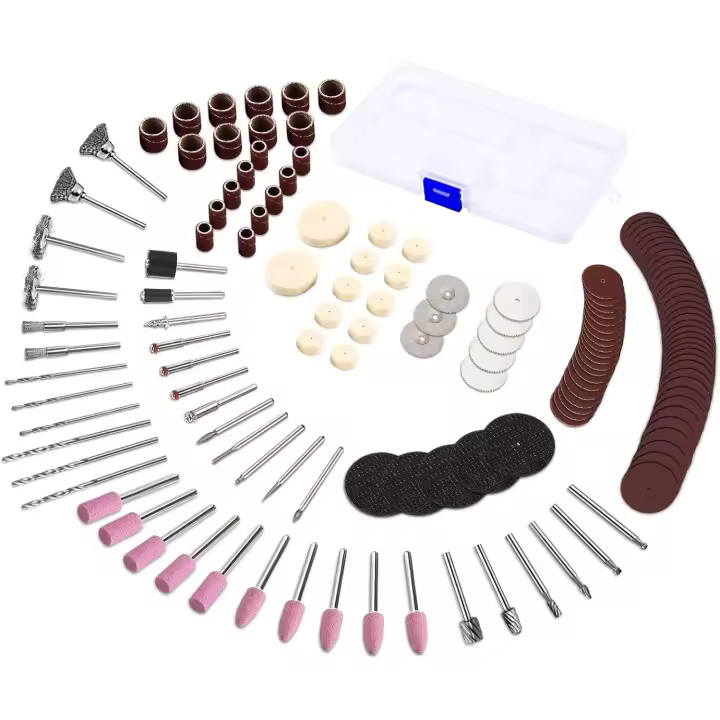 141 Uds. Accesorios para herramientas rotativas con mandril de 3mm/corte universal/pulido/perforación/esmerilado/accesorios de grabado - 1