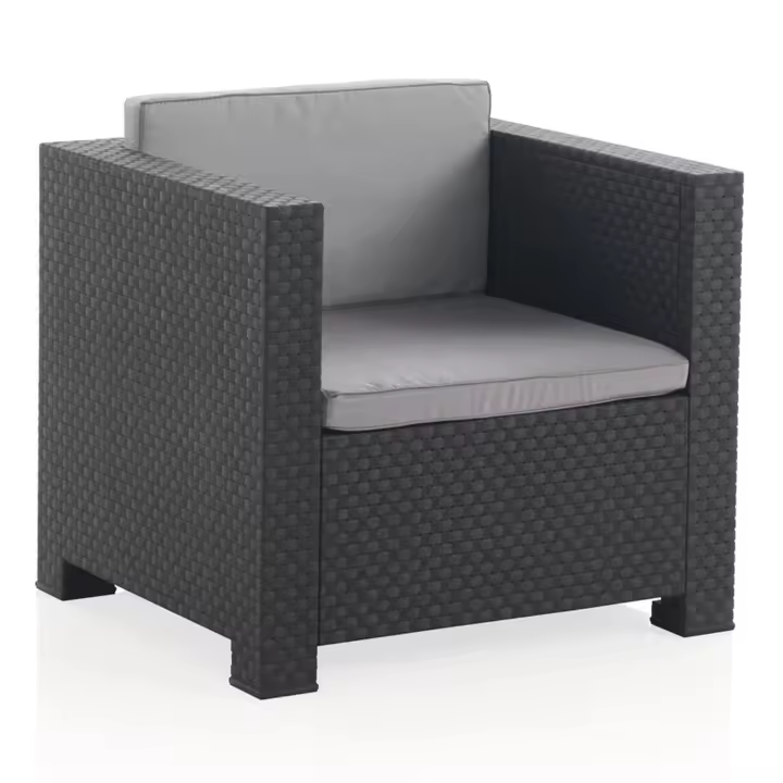 Shaf Conjunto de Jardín DIVA Tete a Tete Grafito para Exterior - Comodidad y Elegancia - 1