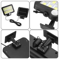 Farola Solar de 260lm, luces de calle solares 12COB, impermeable, Sensor de movimiento sensible al Pir, lámparas de jardín al aire libre, lámpara de pared - details 1