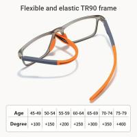 Gafas De Lectura TR90 Antigolpe Con Luz Azul Para Mujeres Y Hombres Ultraligeras Deportivas +1.0 a +4.0 Rectangular Transparentes - details 0
