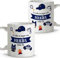 Taza Policía Local y Nacional – Tazas Originales y Personalizadas para Regalar – Regalo Único para Policías – Taza de Cerámica 330 ml – Detalle Perfecto para Profesionales de la Policía - details 1