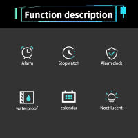 Reloj Deportivo Digital De Lujo Para Hombre Con Calendario Y Cronómetro Impermeable Reloj De Pulsera De Cuarzo Resistente Al Agua Para Exteriores - details 2