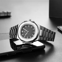 Reloj De Lujo Para Hombre 2023 Reloj De Pulsera De Cuarzo Resistente Al Agua Con Luminiscencia Y Fecha En Acero Inoxidable Cuadrado - details 5