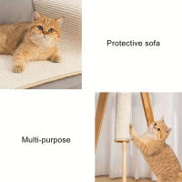 Alfombra De Rasguño Para Gatos Naturales De Sisal Protectora Para Sofás Y Carpetas Matriz Horizontal De Rasguño Para Piso - details 3