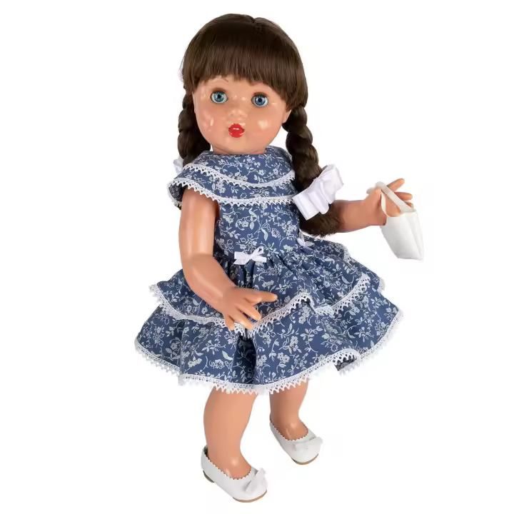 Mariquita Perez Vestido Azul Flores - Vinilo 50Cm. - 1
