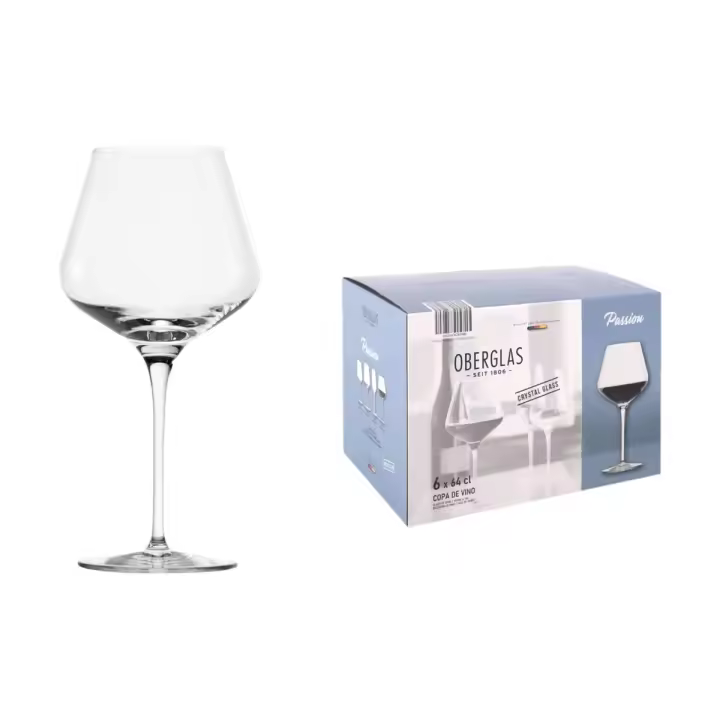 Set de copas de vino Inde Passion 640 ml 6 Piezas - 1