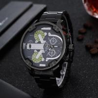 Reloj De Lujo Para Hombre En Acero Inoxidable Con Pantalla Analógica Grande Cronógrafo Impermeable Para Uso Casual Y De Negocios - details 2