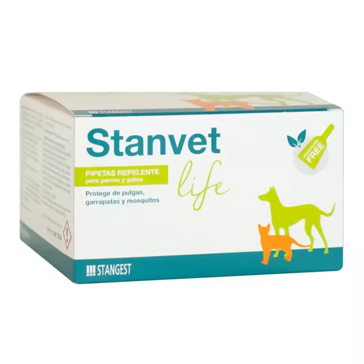 Stanvet Life Pipetas Repelentes 12 unidades para perros y gatos Stangest - 1