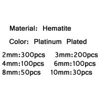 Cuentas De Hierro Facetas Planas Y Redondas De Color Plata 3-10mm Piedra Natural Para Fabricación De Joyas Pulseras Y Collares DIY - details 0