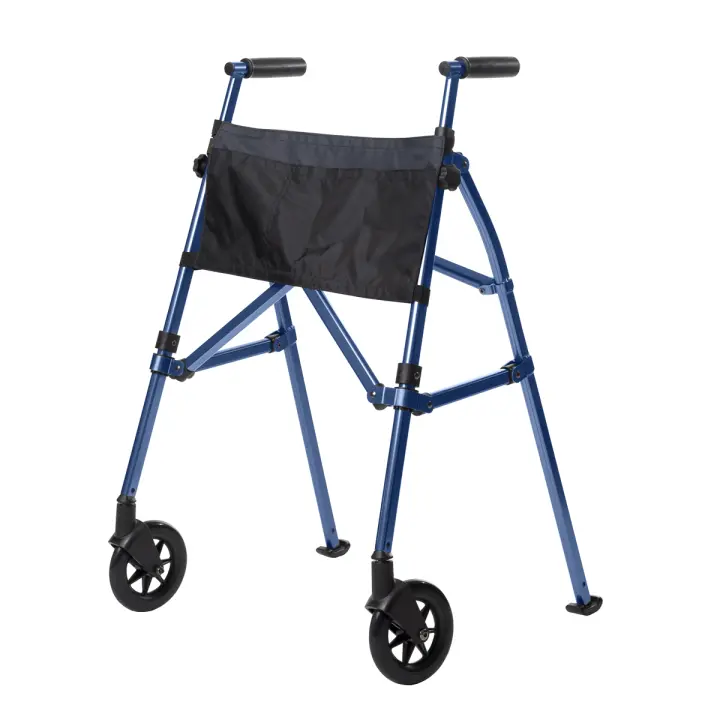 ANDADOR PLEGABLE PARA ANCIANO ULTRA ESTRECHO FOLDY (AZUL) Marca Ayudas dinamicas - 1