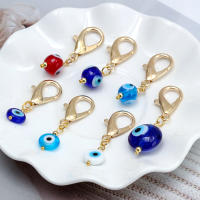 Lucky Eye Set De 3 Llaveros Con Piedras De Ojo Turco Y Mano De Fatima Llavero De Aleación De Metal Para Coche Y Bolso - details 1