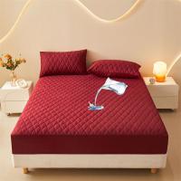 Protector de colchón impermeable, protector de colchón silencioso de tamaño matrimonial con bolsillo profundo ajustable de hasta 11 pulgadas, sábana bajera transpirable acolchada - details 1