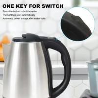 Hervidor Eléctrico De Acero Inoxidable 304 Portátil 2L Tetera Para Café Con Calefacción Rápida 1500W Función De Apagado Automático Base Rotatoria De 360 Grados Para El Hogar - details 3