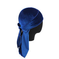 Nuevos Durags De Veludo Unisex Tapete Turban Breathable Sombrero Largo Pirata Cabeza Hip Hop Bandana Para Hombres Y Mujeres - details 11