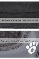 Cama Para Perros Y Gatos Pequeños Y Grandes Almohadilla Suave De PU Material Transpirable Accesorios Para Mascotas Cesta Grande Con Alfombra Ropa De Cama Para Perrera - details 5