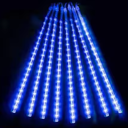 Luces De Lluvia De Meteoros LED 30CM Impermeables Para Decoración De Jardín Y Fiesta Navideña Lámpara De Hidrocaloría De Navidad - 1