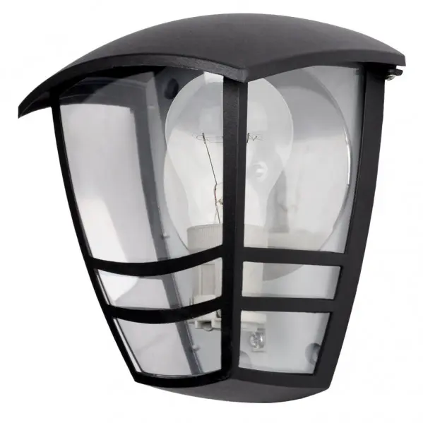 FABRILAMP Aplique Exterior Aluminio Alnilan 1xe27 Negro Ip44 20x17,5x13 Cm - 1