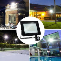 Proyector De Luz Exterior LED Con Sensor De Movimiento PIR IP66 220V Luz De Calle Autónoma SMD2835 Iluminación Exterior Blanco - details 7