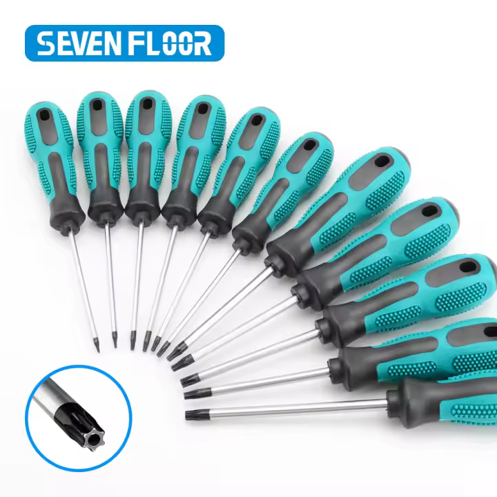 Kit De Destornilladores Magnéticos Torx T5 T6 T7 T8 T9 T10 T15 T20 T25 T27 T30 Herramienta De Reparación Para Controladores De Seguridad Precisión Antideslizante Acero Cromo-vanadio - 1