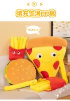 Muñeco De Peluche Creativo De Papas Fritas Y Hamburguesa Para Decoración De Parejas Regalo De Cumpleaños Para Niñas Y Niños - details 4