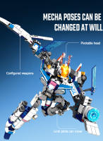 SEMBO 4IN1 Kit De Bloques De Construcción De Robot Transformable Mecha Para Niños Juguetes Para Boys Modelos De Tanque Avión Combate Barco Regalos Para Niños De 6 a 12 Años - details 2