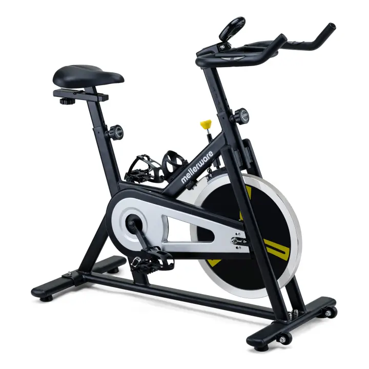 Mellerware - Bicicleta estática Loopy! Track, regulable, 8 Niveles. Volante Inercia 16 kg. Velocidad, Tiempo, Calorías, Distancia, fitness, deporte, ciclismo indoor, spinning - 1
