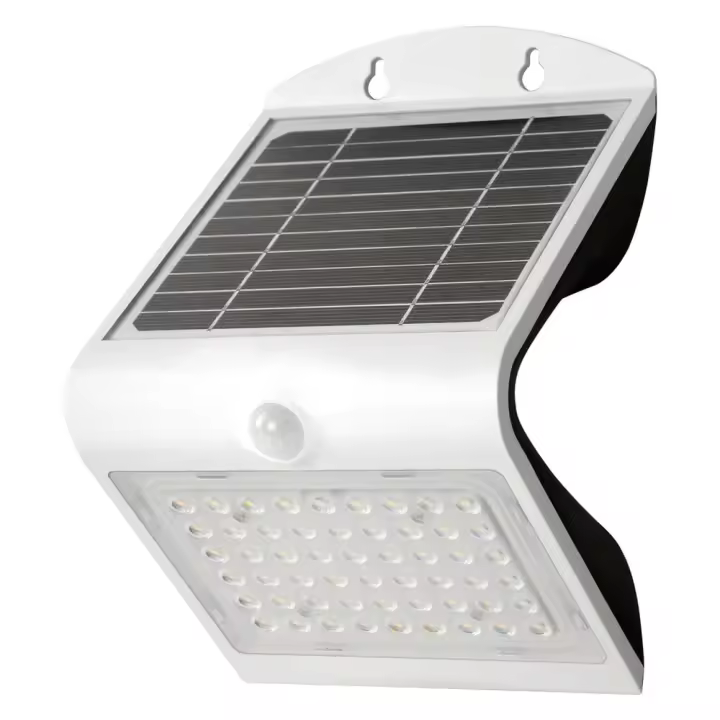 Aplique LED Solar Blanco con Sensor 4W Matel - 1