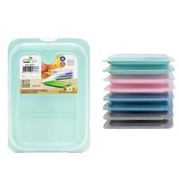 STARLEY-Set de 4 Recipientes Porta Embutidos y Alimentos,Caja de embutidos fresca,reutilizable, apilable, Ahorrador de Espacio,Organizador Nevera - details 6