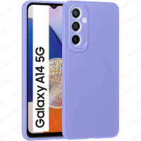 Funda + Protector Cristal Vidrio Templado (Opcional) Para SAMSUNG GALAXY A14 5G Proteccion 3D Cámara, Cubre Cámara, Carcasa, TPU Silicona Suave Mate, Color Negro Azul Rojo Rosa Morado, Ajuste Perfecto, Acceso Conectores Carga Auricular, Meloenvias mle26 - details 4