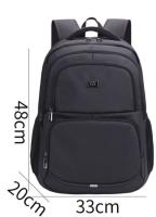 Mochila De Negocios Impermeable Para Hombres Mochila De Viaje Casual Con Capa De Computadora Para Estudiantes De Secundaria Material Oxford Y Nylon - details 8