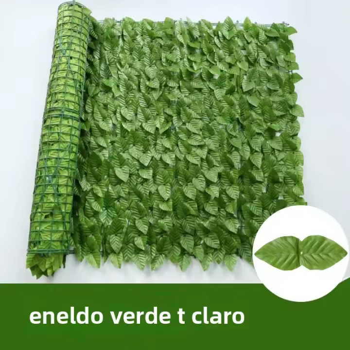 Valla De Flores Y Hojas Artificiales 50X100cm Protección De Privacidad Decoración De Jardín Exterior Fácil De Instalar Y Limpieza Sencilla - 1