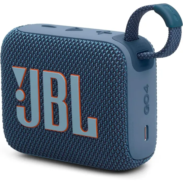JBL GO 4, Altavoz inalámbrico portátil con Bluetooth, Resistente al agua y al polvo (IP67), Hasta 7h de Reproducción + 2h Extra con Playtime Boost, Negro, Azul - 1