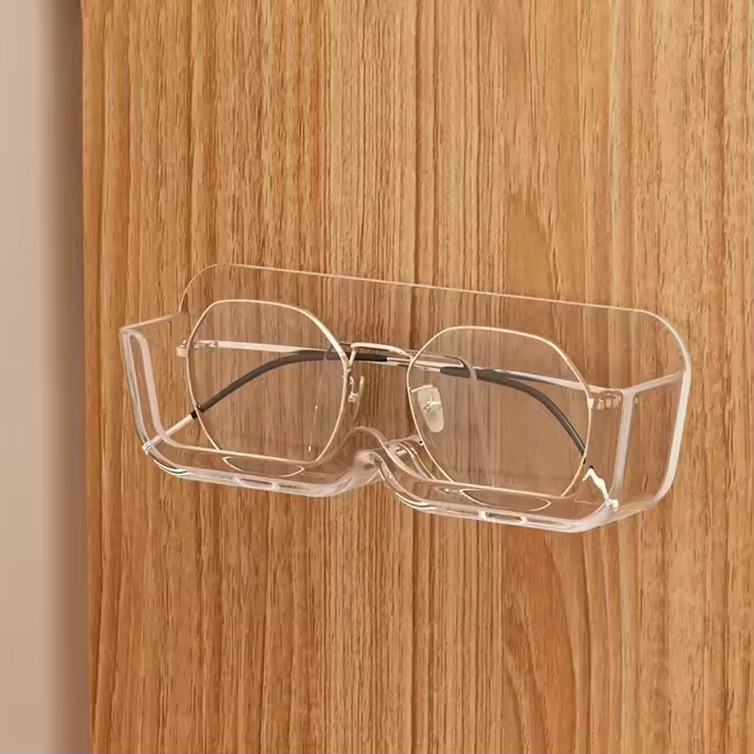 Soporte De Pared Para Gafas Y Gafas De Sol Creativo Organizador De Almacenamiento De Baño Accesorios De Armario Decoración M Plástico - 1