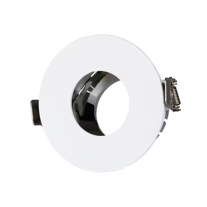 Aro de empotrar GU10 redondo Blanco+cromo VT-873  VTAC - 1