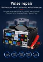 Cargador De Batería De Coche 300A Alta Potencia Cargador Rápido 12V/24V 220W Con Enchufe EU/US Inteligente Pulso Reparación De Batería - details 3