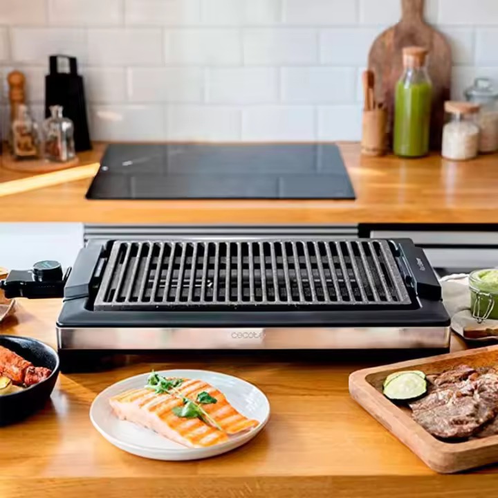 Plancha eléctrica Cecotec Tasty&Grill 2000 Inox LineStone 2000W negro/inox - 1