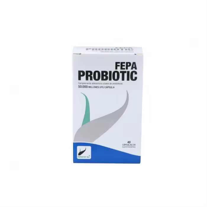 Probioticos  Fepa Probiotic 40 capsulas . 50.000 millones UFC/CAPSULA - 1