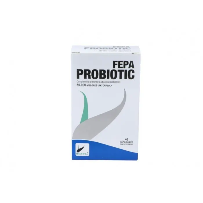 Probioticos  Fepa Probiotic 40 capsulas . 50.000 millones UFC/CAPSULA - 1
