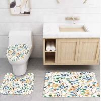 Juego de Cortina de Ducha y Tapete de Baño de 4 piezas, antibacterian, impermeable, antimoho, estampado de Ramas coloridas, 72 "x 72 - details 1