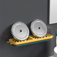 Soporte Para Jabón Doble Rejilla Adherente Al Muro De 4 Colores Organizador De Drenaje Para Baño Y Cocina Resistente Al Deslizamiento - details 9