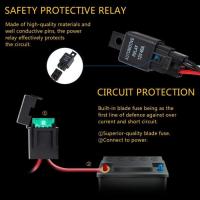 Arnés de cableado NetBoat de 12 V y 40 A para Barra de luces de trabajo LED, SUV, ATV, camión todo el año - details 0