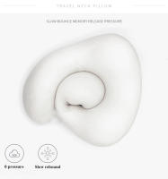 Almohada De Memoria Para El Cuello En Forma De U Soporte De Descanso Para Viaje Oficina Siesta Cervical Almohada De Viaje Suave - details 5