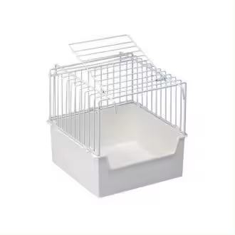 Sta Soluzioni Bañera Exterior a Malla con Puerta - 150x150x160 (h) Mm para Cuidado de Pájaros - 1