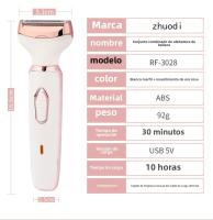 Máquina de afeitar Eléctrica 4 en 1 Para Mujer-Depiladora recargable USB, Diseño Impermeable y Sin Dolor para Axilas, Piernas y Zonas Sensibles - details 4