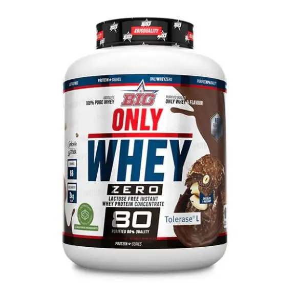 ONLY WHEY ZERO (2KG) CHOCOLATE HAZELNUT - Big / Sin lactosa  Sin azúcares añadidos  Alta calidad - 1