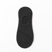 Calcetines Cortos Transpirables Para Mujer Color Sólido Con Banda Estampada Japonesa Y Antideslizante De Silicona Calcetines Invisibles De Algodón - details 6