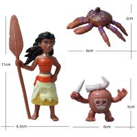 Set De Figuras De Acción Disney Moana 6/10pcs Con Demigod Maui Moana Waialiki Heihei Regalo De Cumpleaños Para Niños Modelo De Película - details 2
